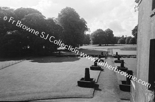 CORBALTON HALL  TERRACE FROM WINDOW OF WEST FRONT